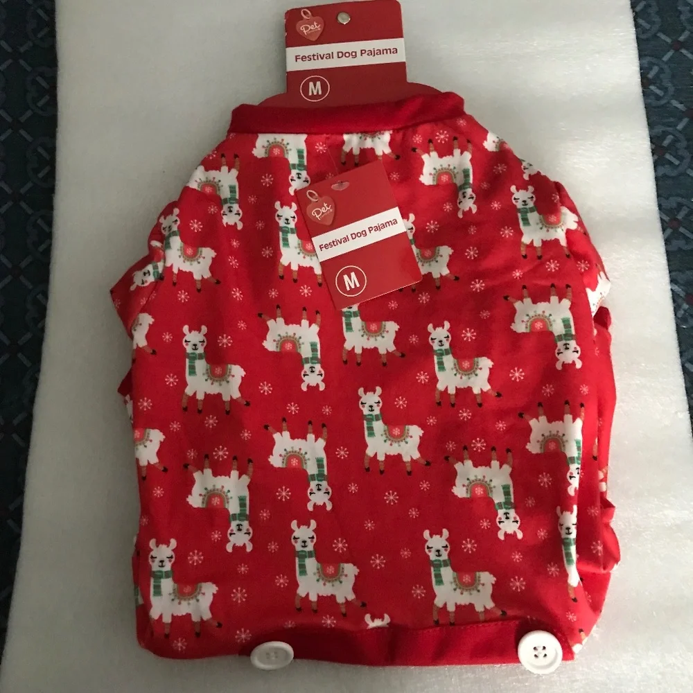 Pet Central Festival Dog Pajama Size M NEW